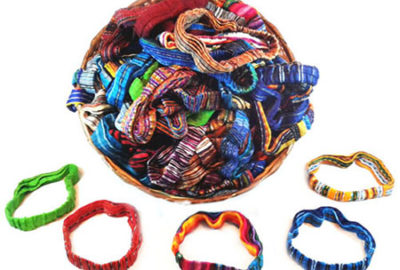 Accessories from Guatemala.Hand woven textile. Headbands and hairbands