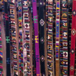 Leather belts from Totonicapan Guatemalan leather and fine colored cotton thread