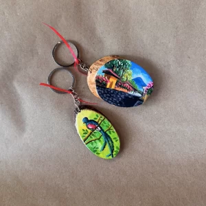 wooden key ring K6299