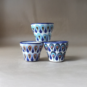 00K13 Tequila glass with bird and plain